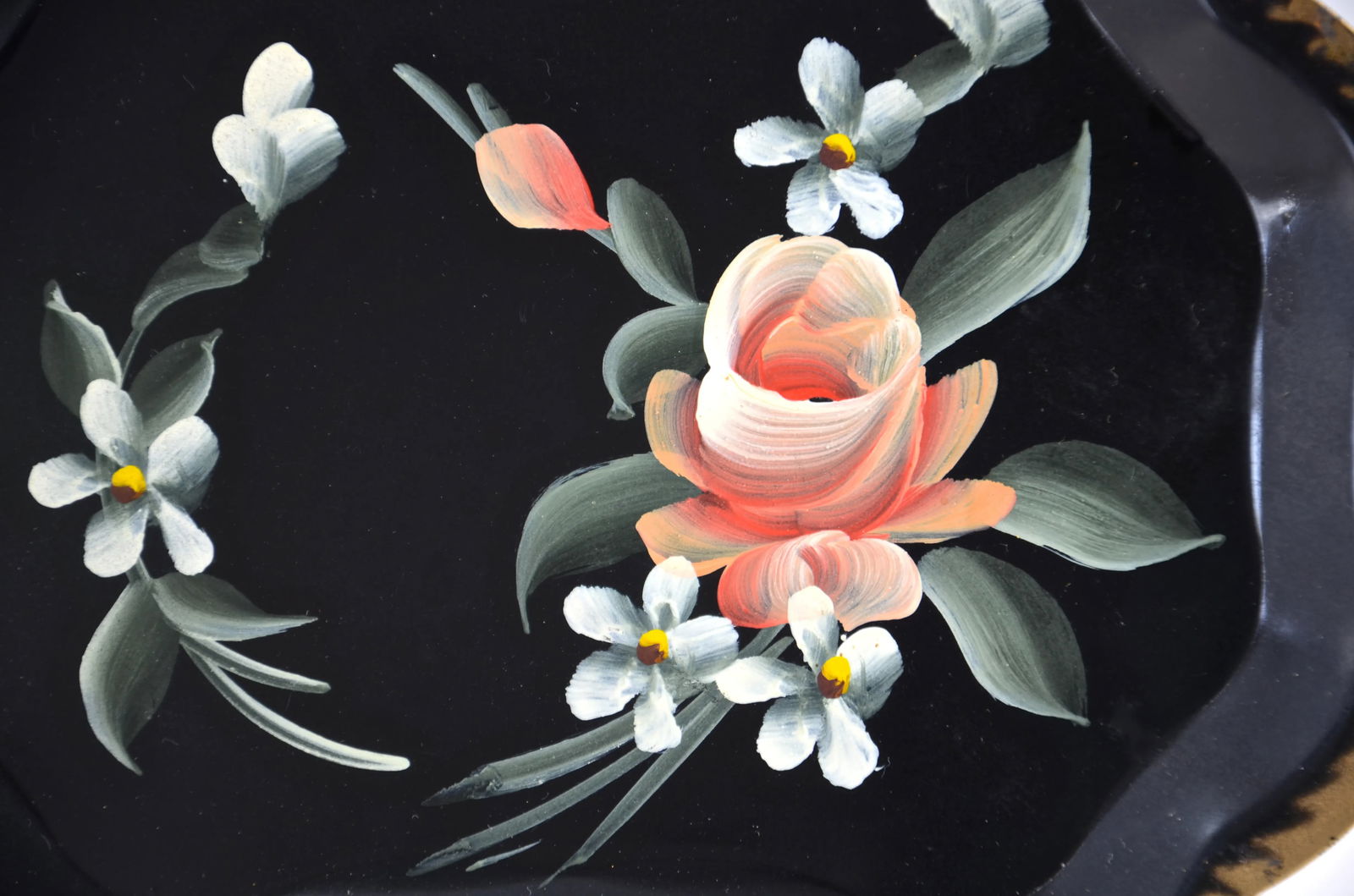 Hand-Painted Tole Trays - Set of 6 - 3