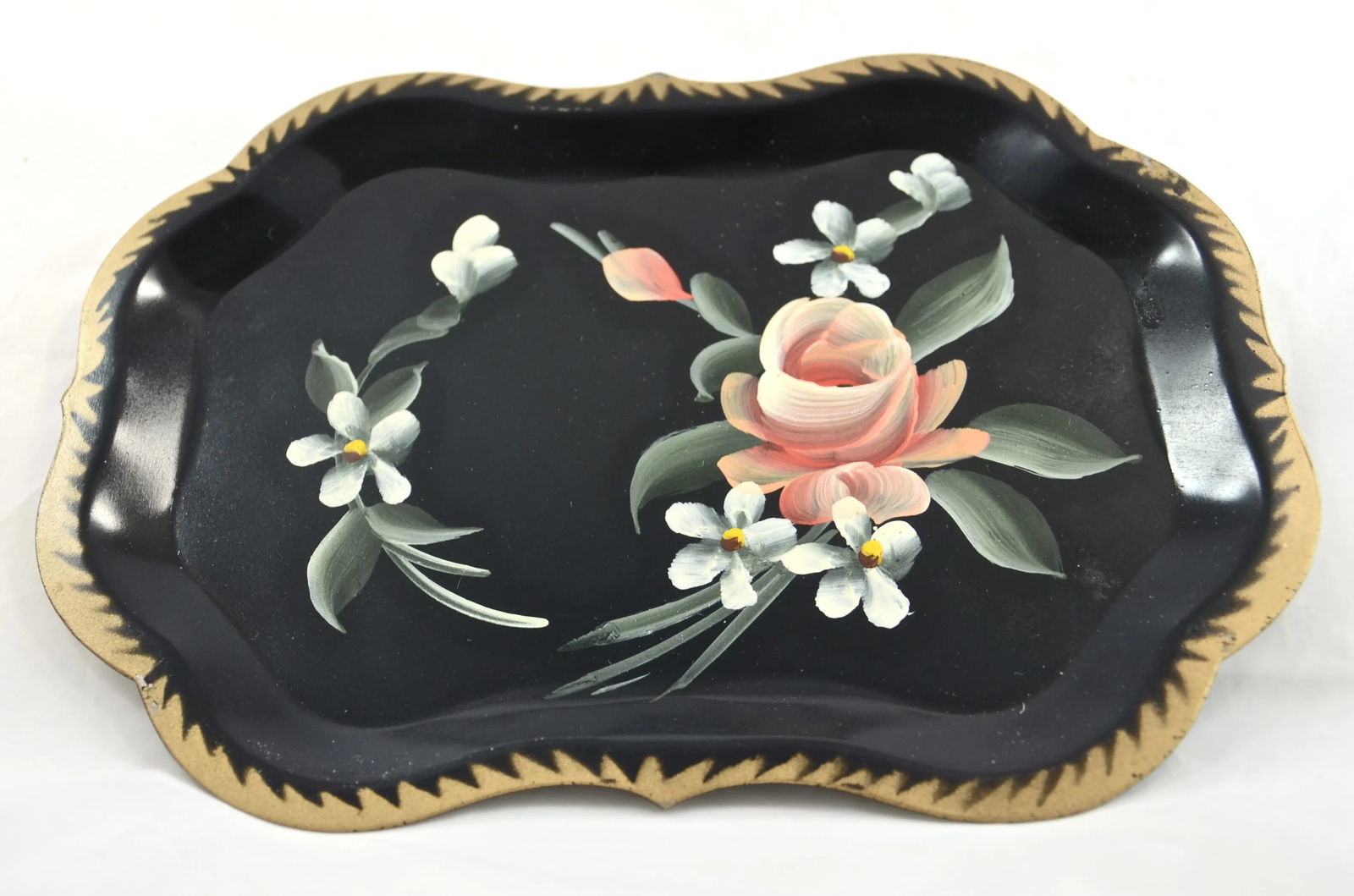 Hand-Painted Tole Trays - Set of 6 - 4