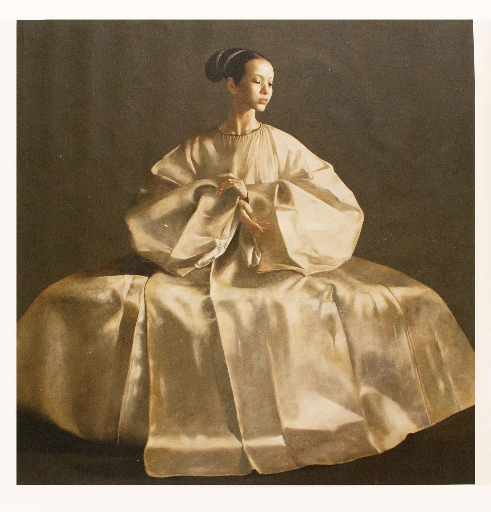 XL C. 2000s After Lu Jian Jun, Portrait of a Seated Woman, Print on Canvas - 11