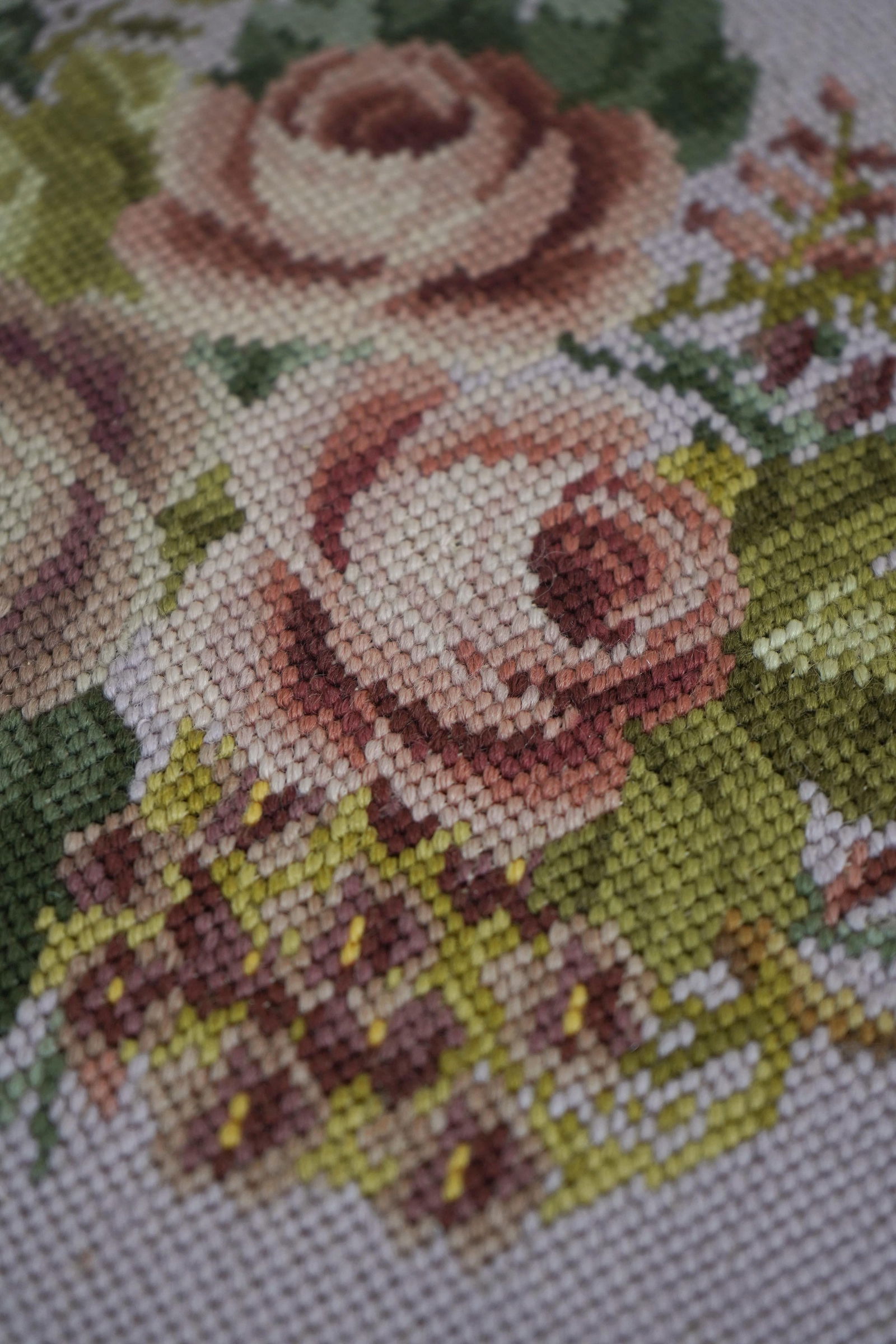 Diminutive Childs Size Walnut Needlepoint Chair - 7