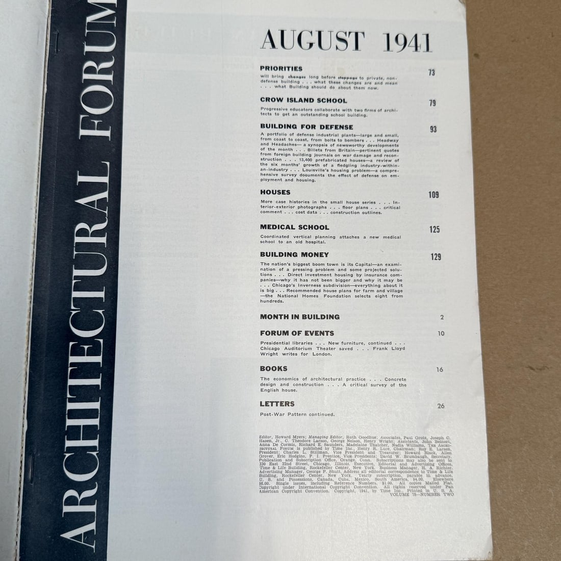 The Architectural Forum August 1941 Magazine Time Inc - 4