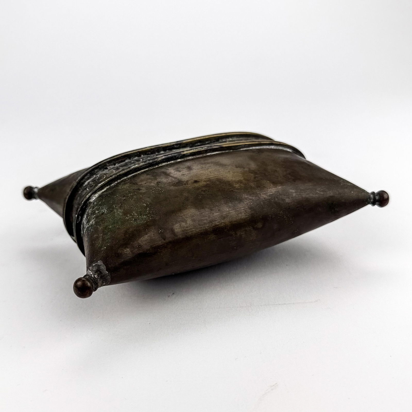 Vintage Brass Pillow Purse Trinket Box - 2