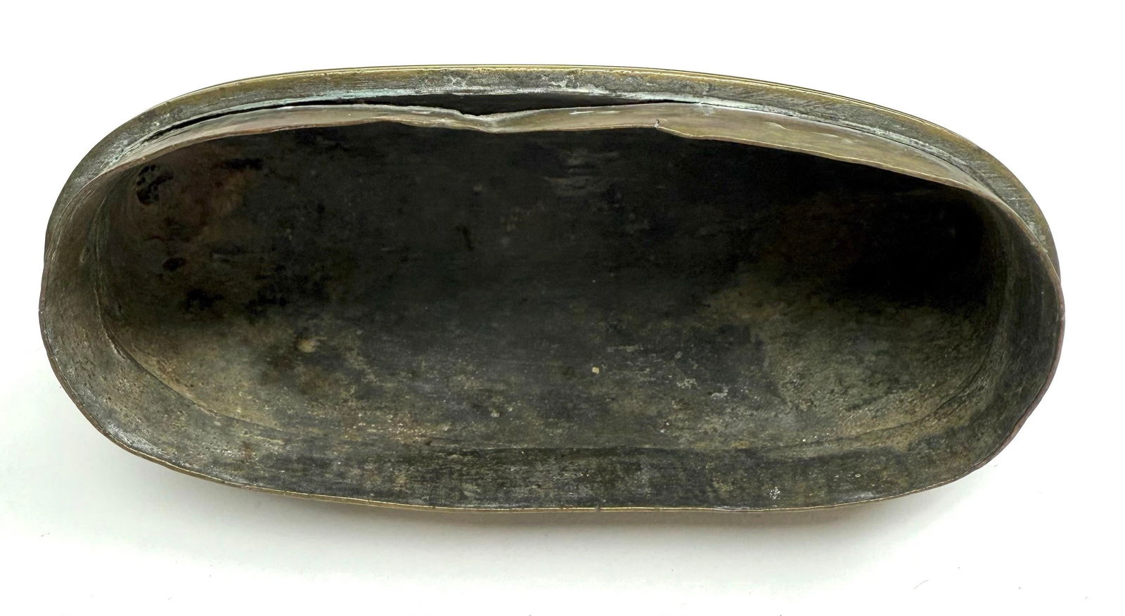 Vintage Brass Pillow Purse Trinket Box - 9