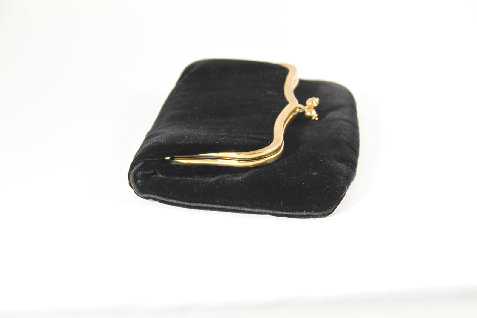 Black Velvet Foldover Clutch by MM "Morris Moskowitz" - 11