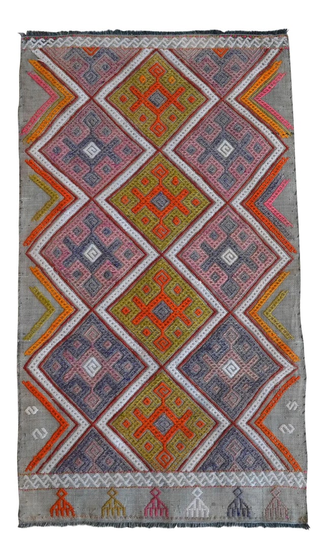 Hand-Made Braided Turkish Small Rug Jajim Kilim (1 of 7)