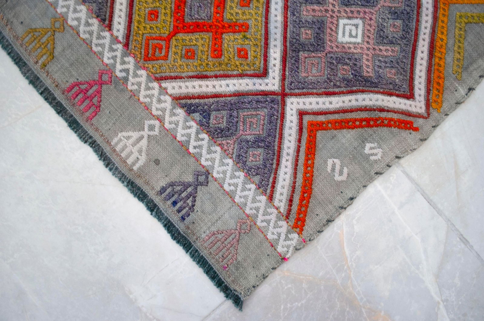 Hand-Made Braided Turkish Small Rug Jajim Kilim - 6