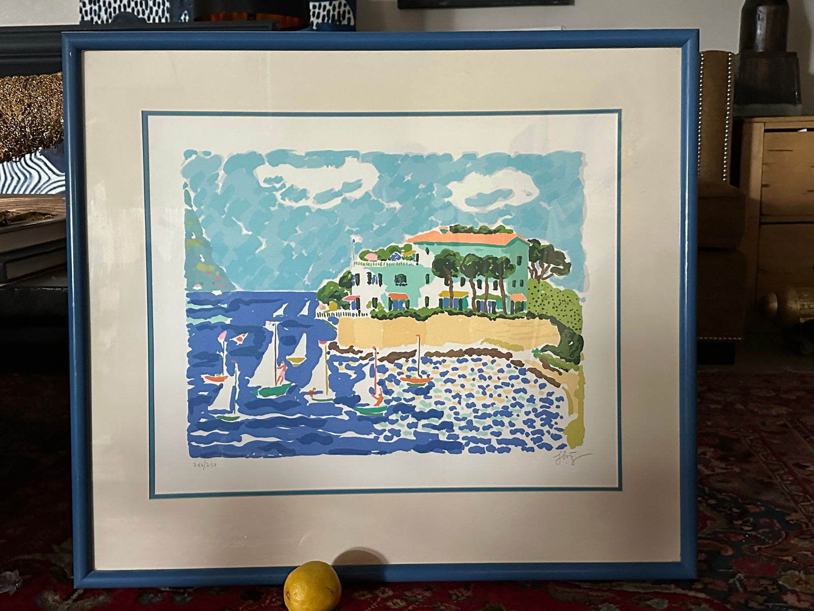 1970s John Botz Signed Original Lithograph Seaside - 8