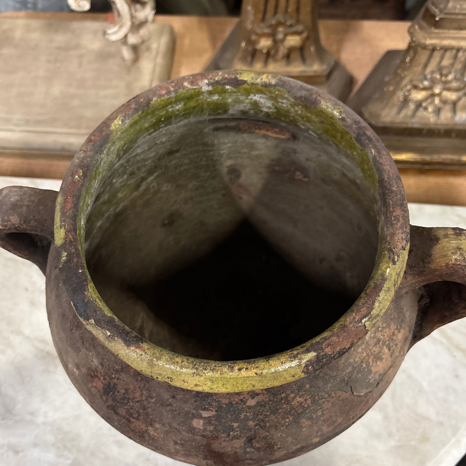 Early 20th Century Turkish "Tulip" Jar With Moss Green Glaze - 4