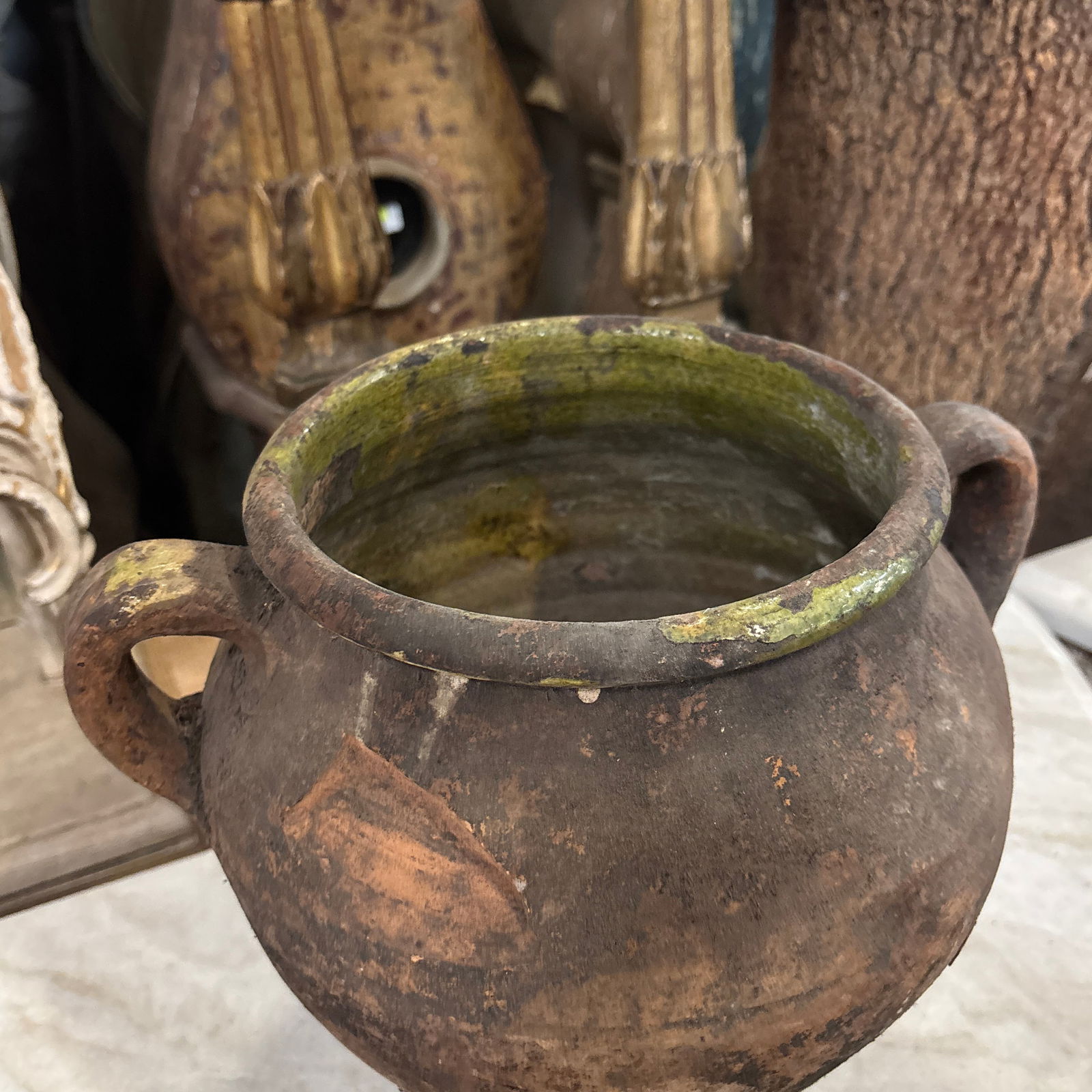 Early 20th Century Turkish "Tulip" Jar With Moss Green Glaze - 7