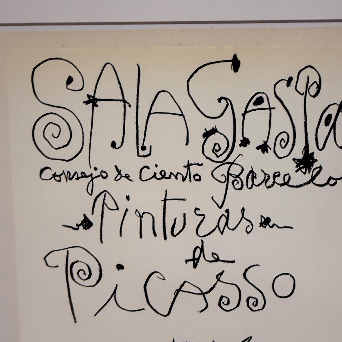 1960 Poster Picasso Sala Gaspar Barcelona Original Lithograph - 2
