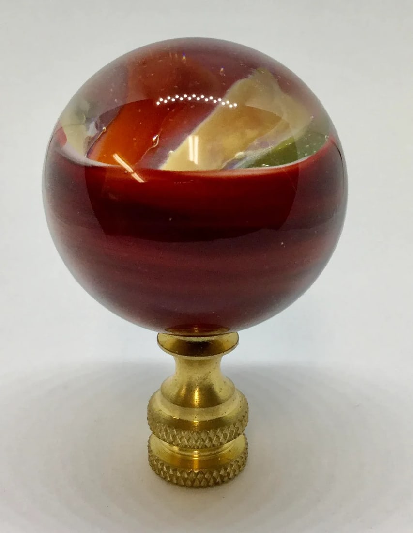 Artisan Hand Created Glass Finial - 10