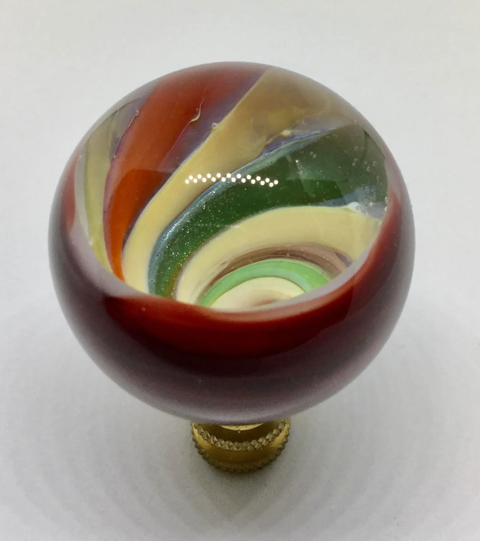 Artisan Hand Created Glass Finial - 2