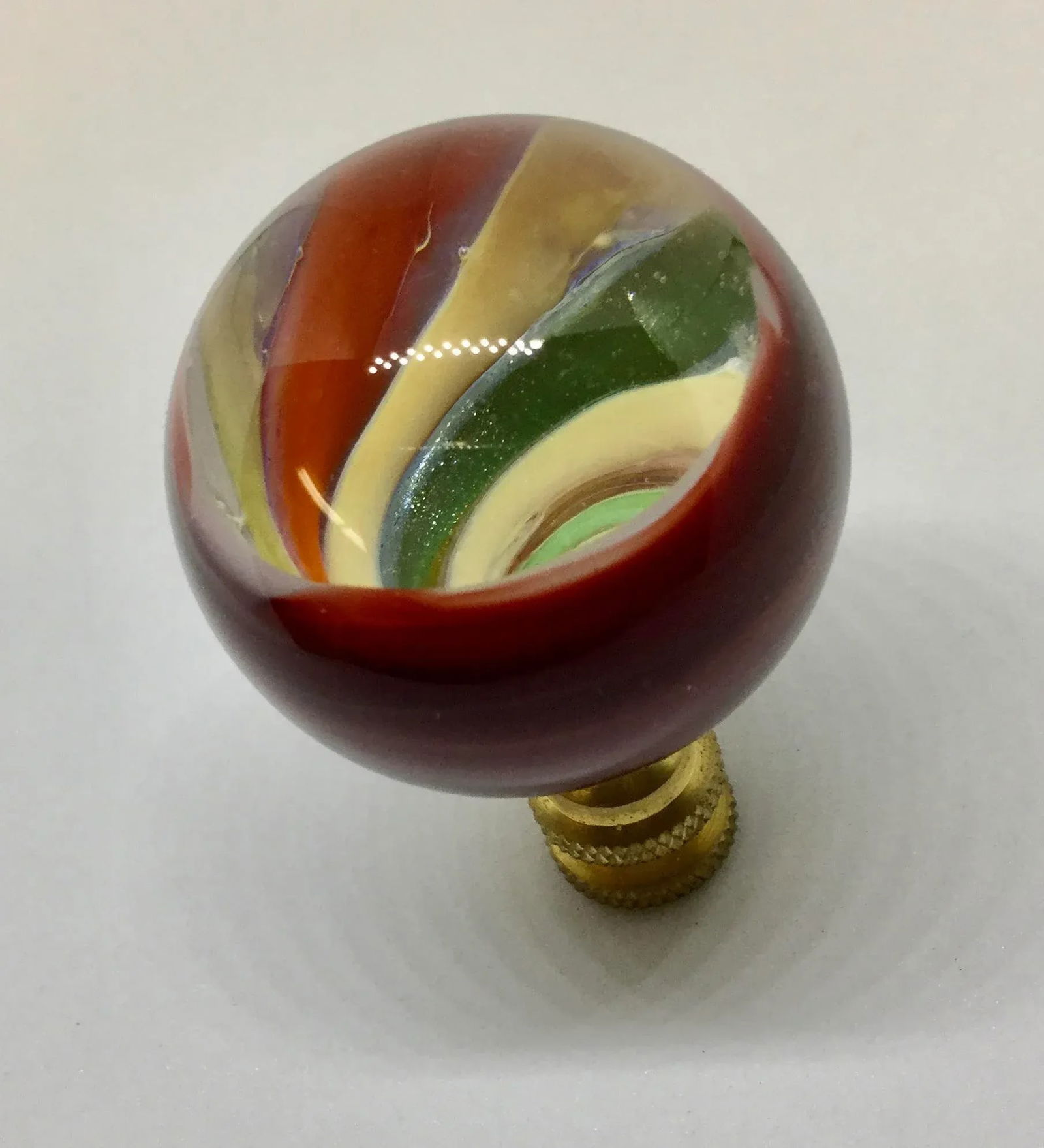 Artisan Hand Created Glass Finial - 4
