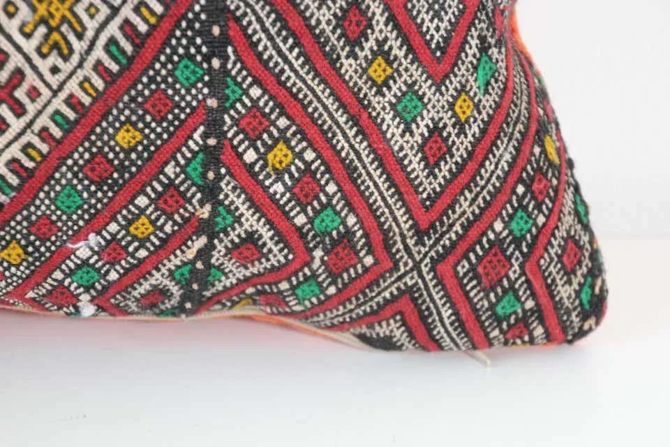 Moroccan African Tribal Throw Kilim Pillow - 11
