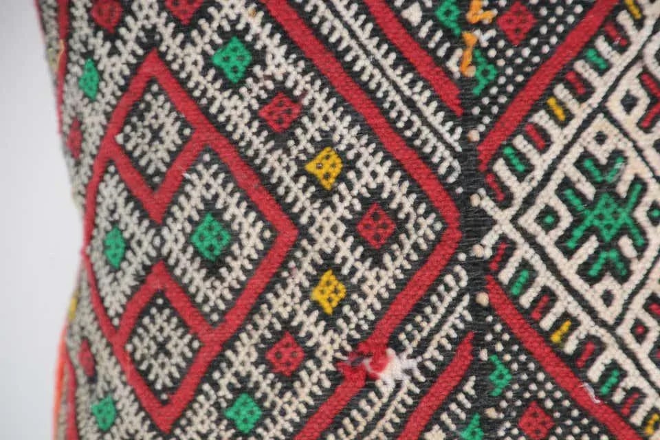 Moroccan African Tribal Throw Kilim Pillow - 2