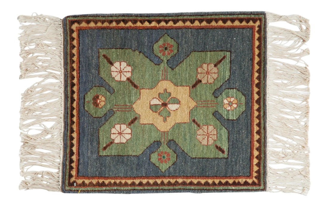 Vintage Yerevan Square Rug Mat - 1'10" X 2'1" (1 of 7)