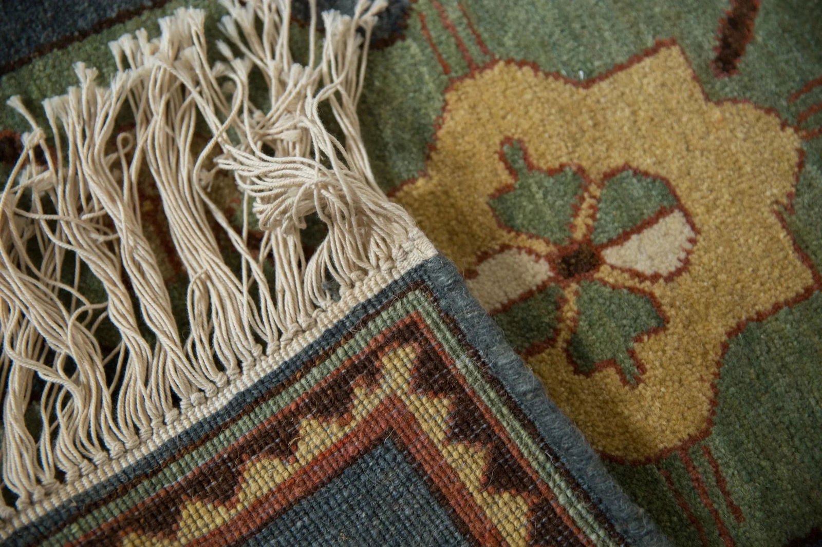 Vintage Yerevan Square Rug Mat - 1'10" X 2'1" - 6