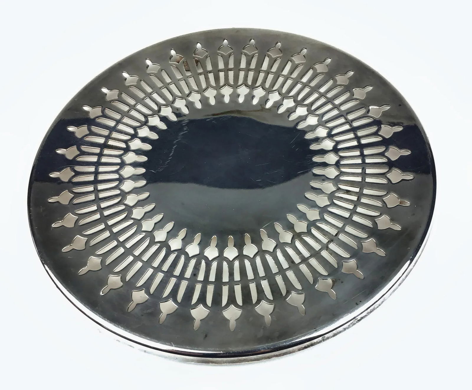 Mid-Century Pilgrim Silver Plate Trivet - 2