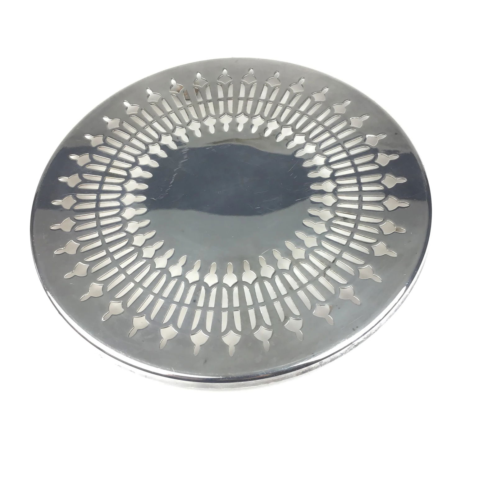 Mid-Century Pilgrim Silver Plate Trivet - 4