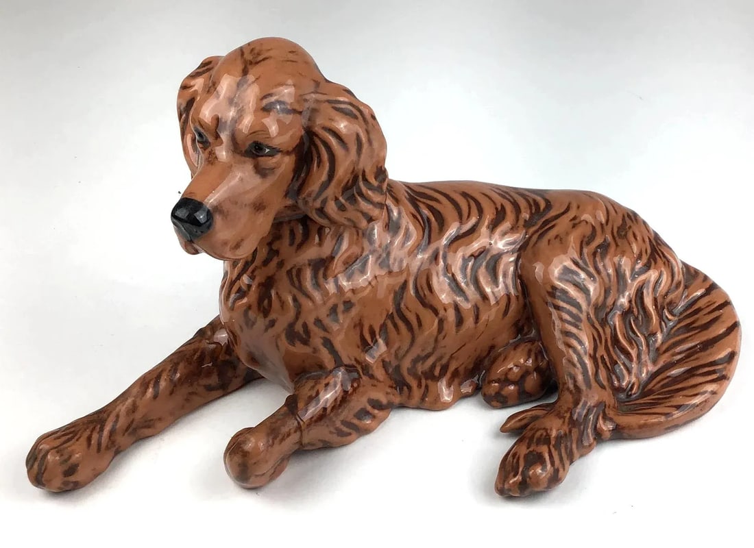 1950s Mid-Century Ceramic Irish Setter Figurine - 13