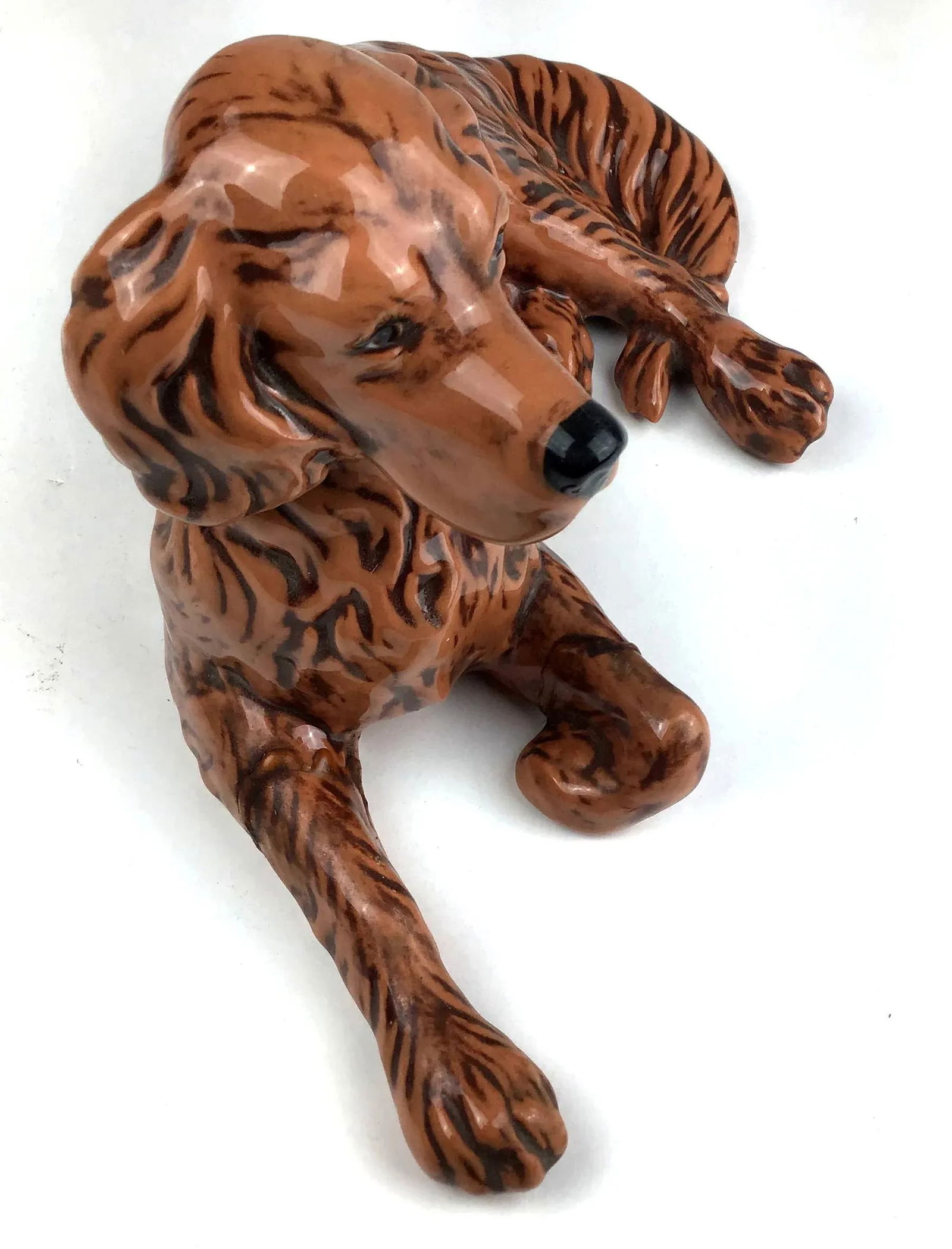 1950s Mid-Century Ceramic Irish Setter Figurine - 2