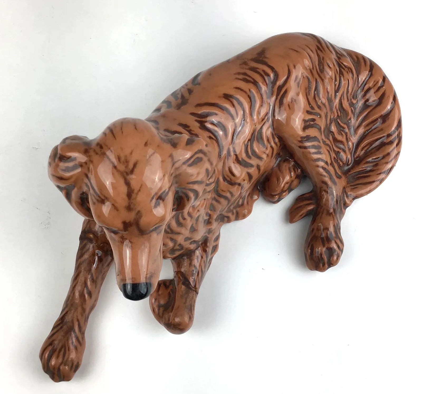 1950s Mid-Century Ceramic Irish Setter Figurine - 3