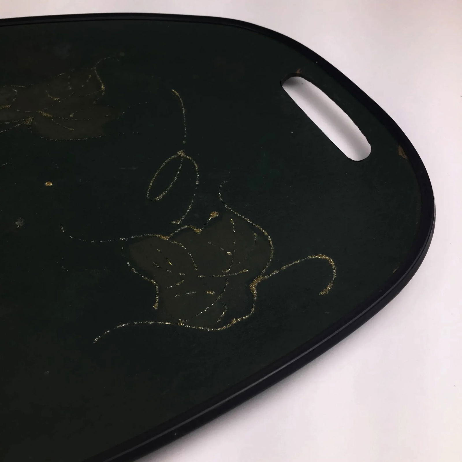 Antique Holly Decorated Hand Painted Serving Tray - 4