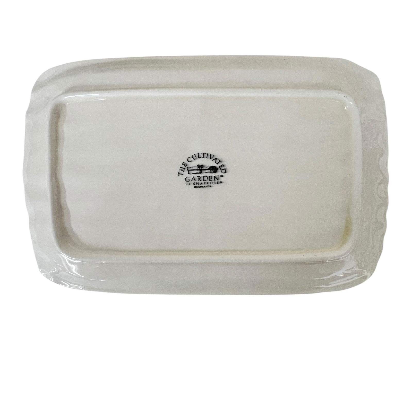 Asparagus "œThe Cultivated Garden" Pattern Cradle and Platter Serving Set by Shafford - - 3