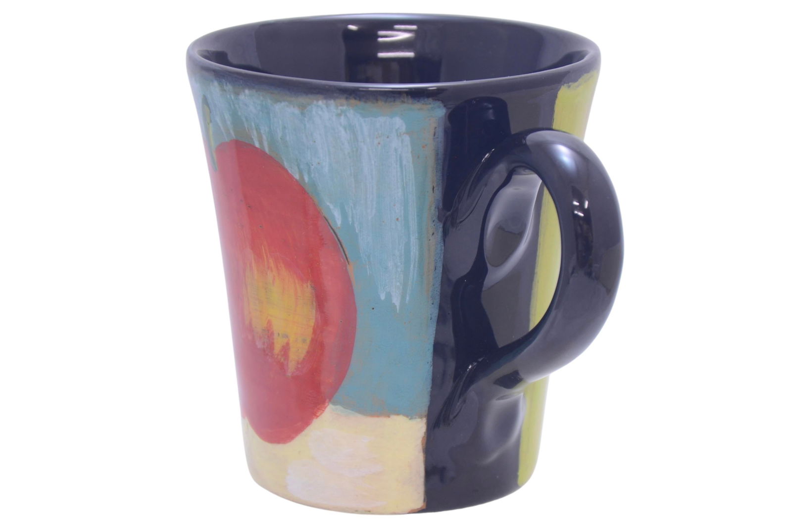 Hand Painted Italian Ceramic Apple Mug - 2