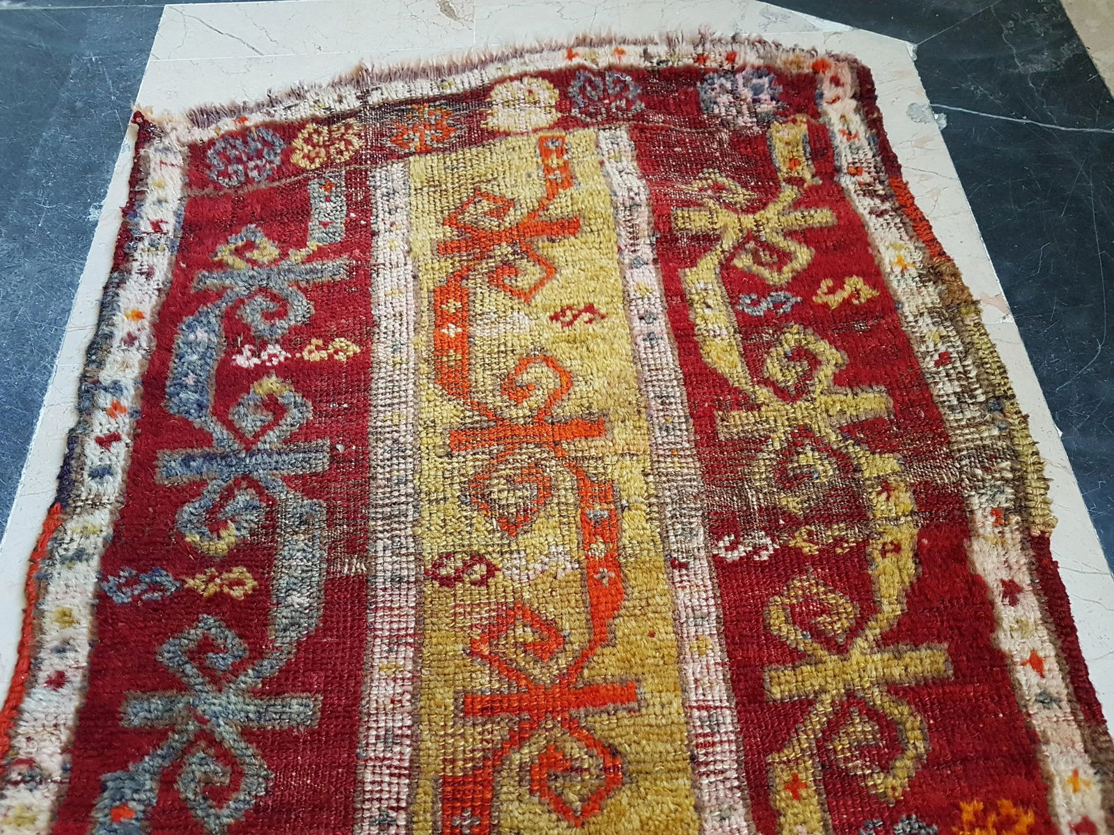 Turkish Oushak Rug Yastik Accent Rug With Soft Color 1'10" X 3'3" - 2