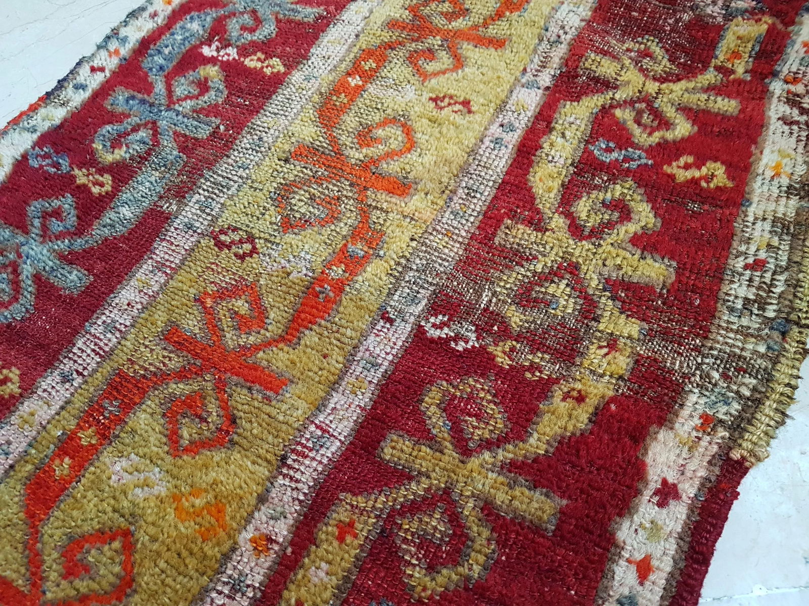 Turkish Oushak Rug Yastik Accent Rug With Soft Color 1'10" X 3'3" - 6
