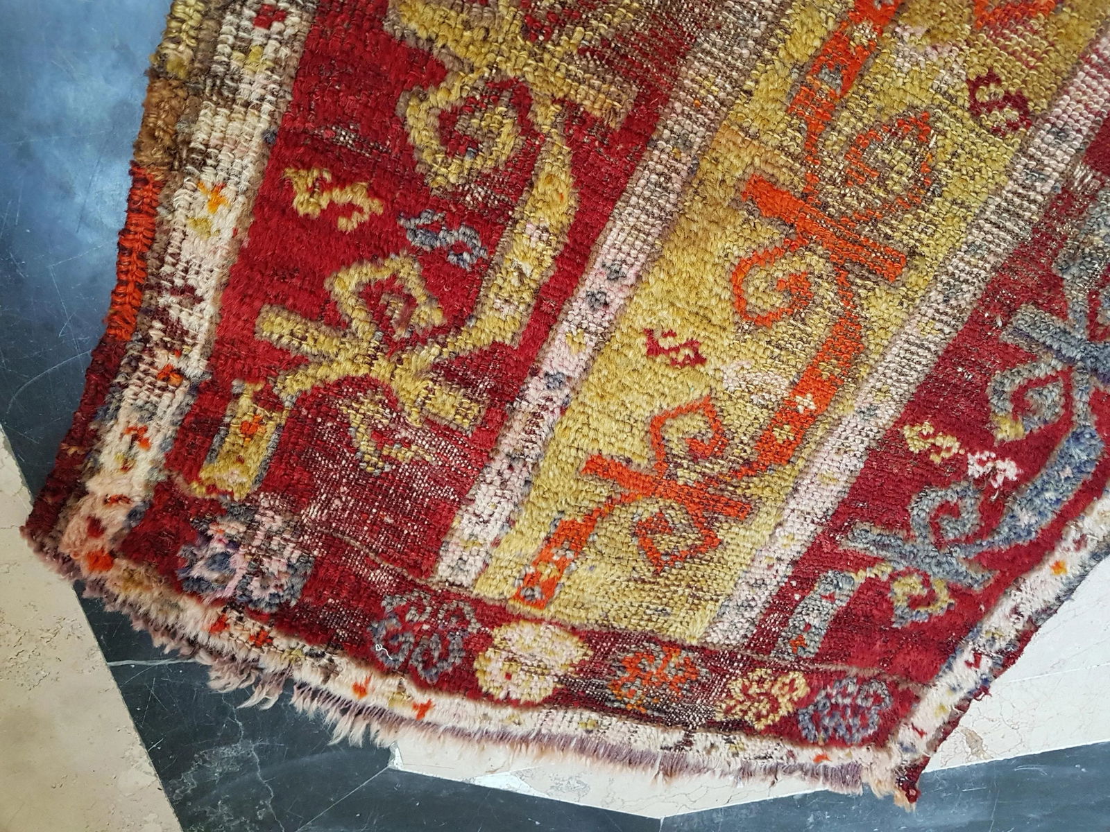 Turkish Oushak Rug Yastik Accent Rug With Soft Color 1'10" X 3'3" - 8