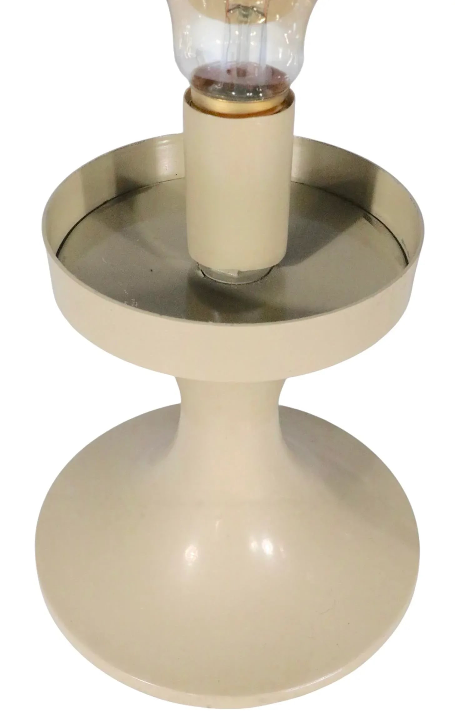 Space Age Mid Century Ball Top Table Lamp After Bill Curry C. 1970's - 4