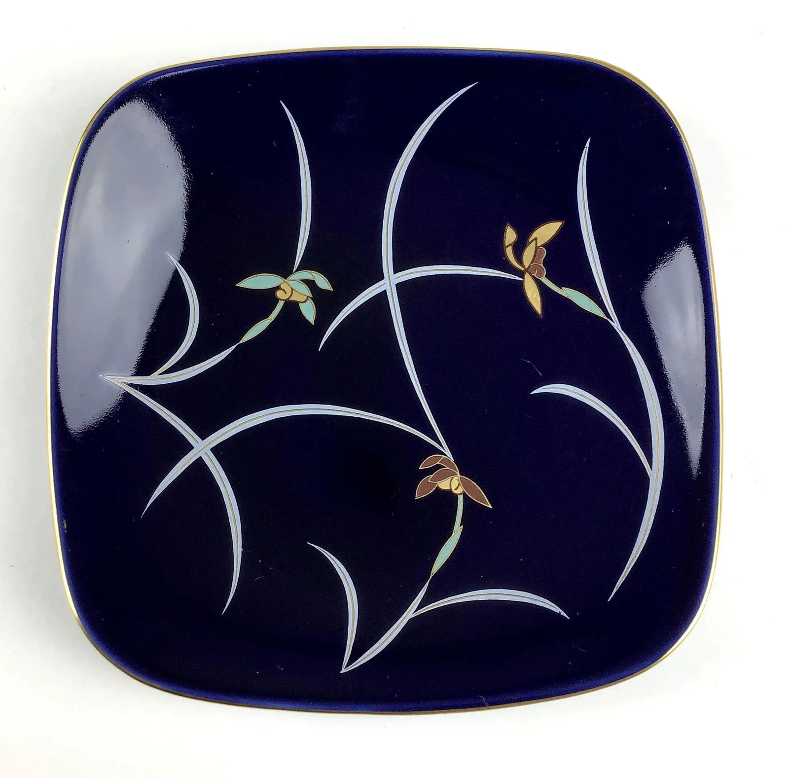 Vintage Set Trinket Plates Japan Porcelain - 5