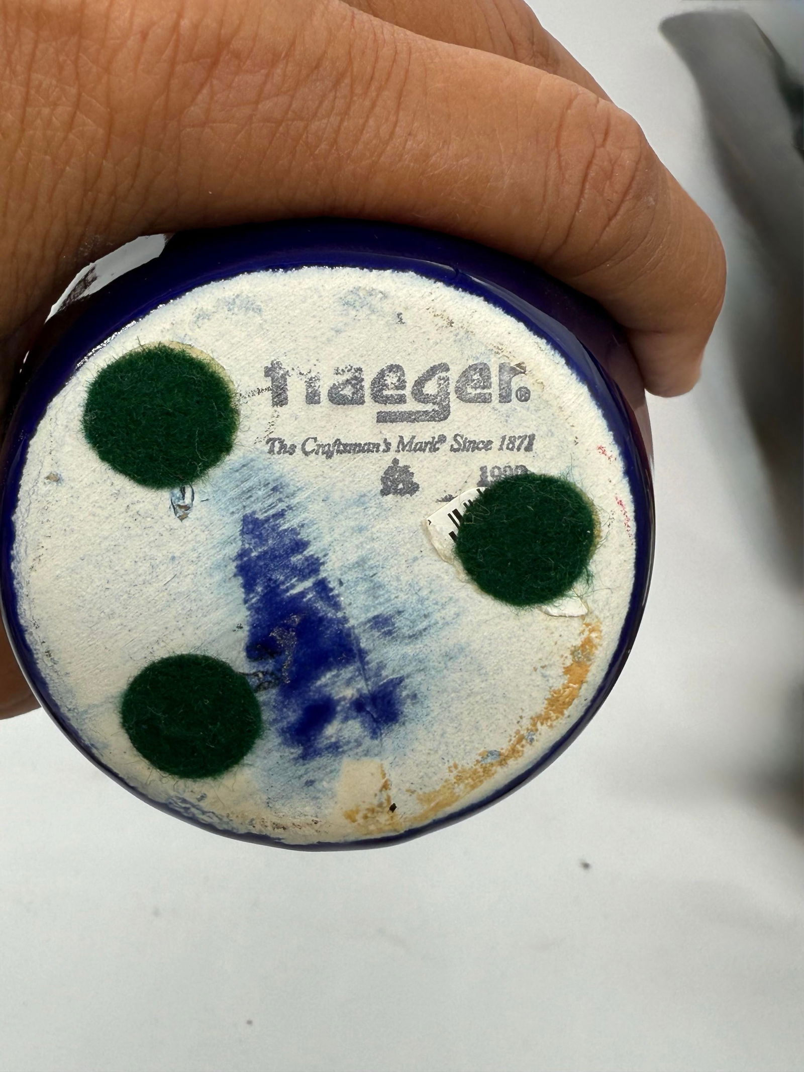 Royal Haeger Deep Blue Jug Vase - 4