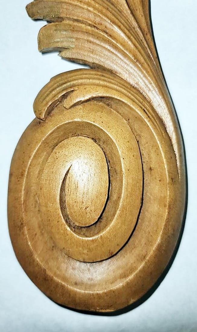 Antique French Walnut Rococo Carvings, a Pair - 5