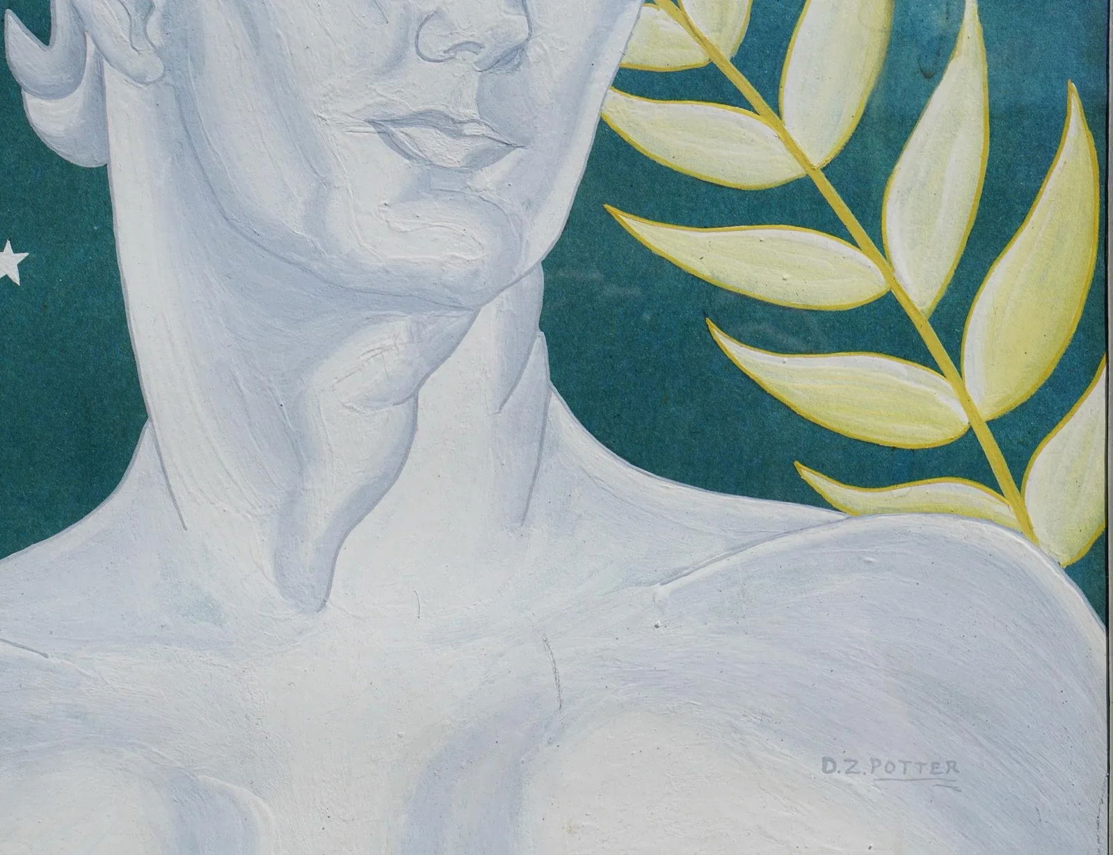 Framed Greek Neoclassical Portrait Painting, Artist Signed - 3