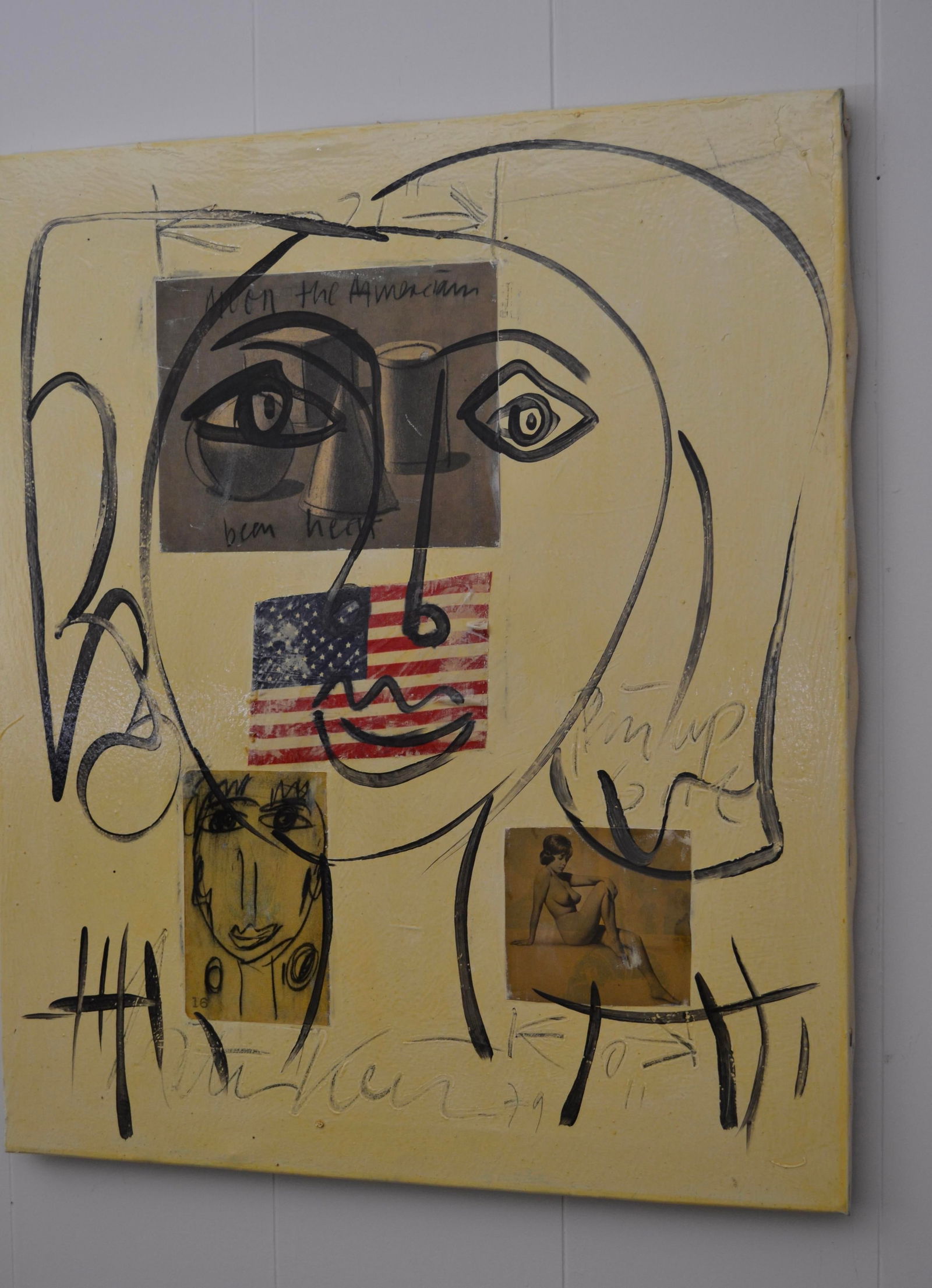 1970s Peter Keil Original Mixed Media Painting "The Moon Program" - 2