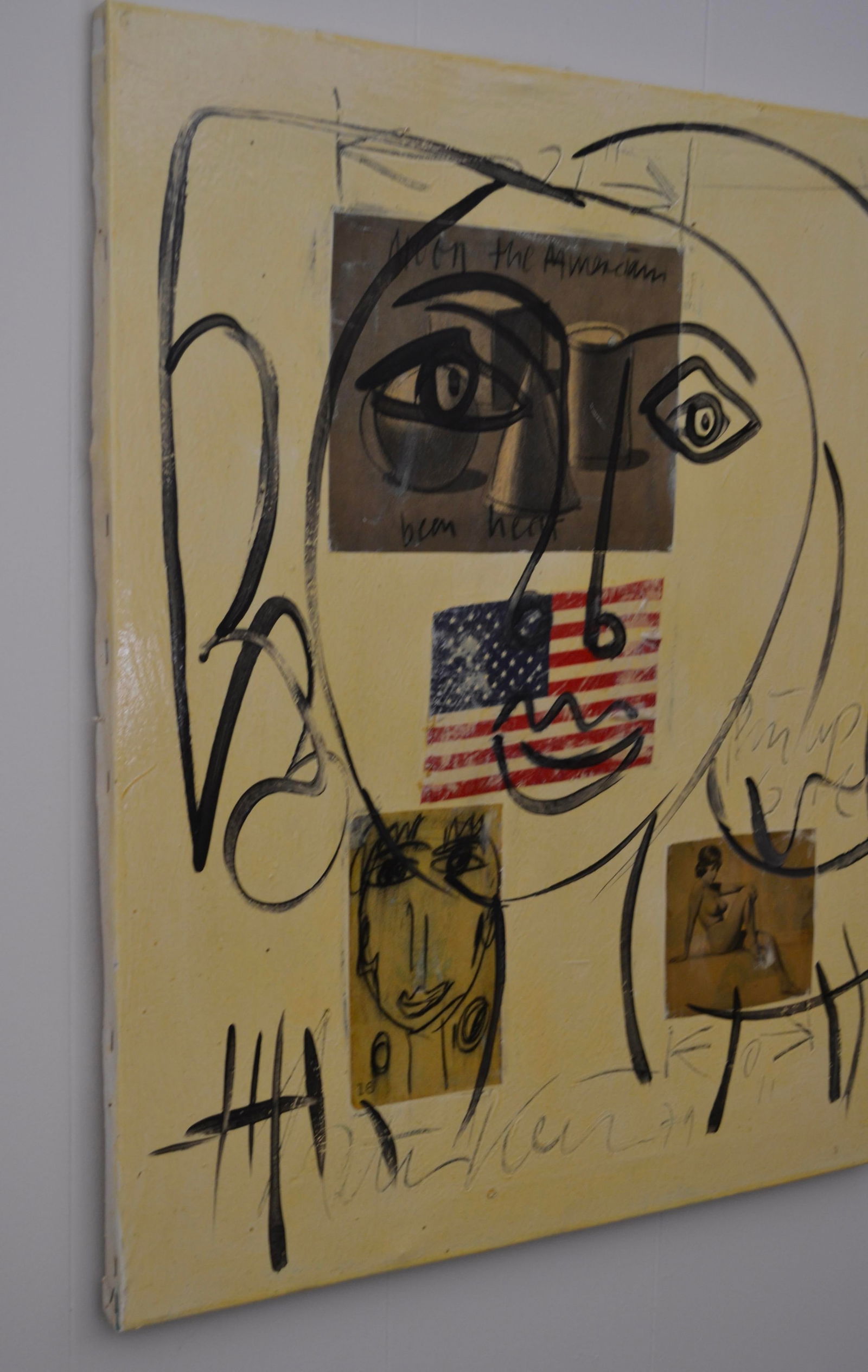 1970s Peter Keil Original Mixed Media Painting "The Moon Program" - 3