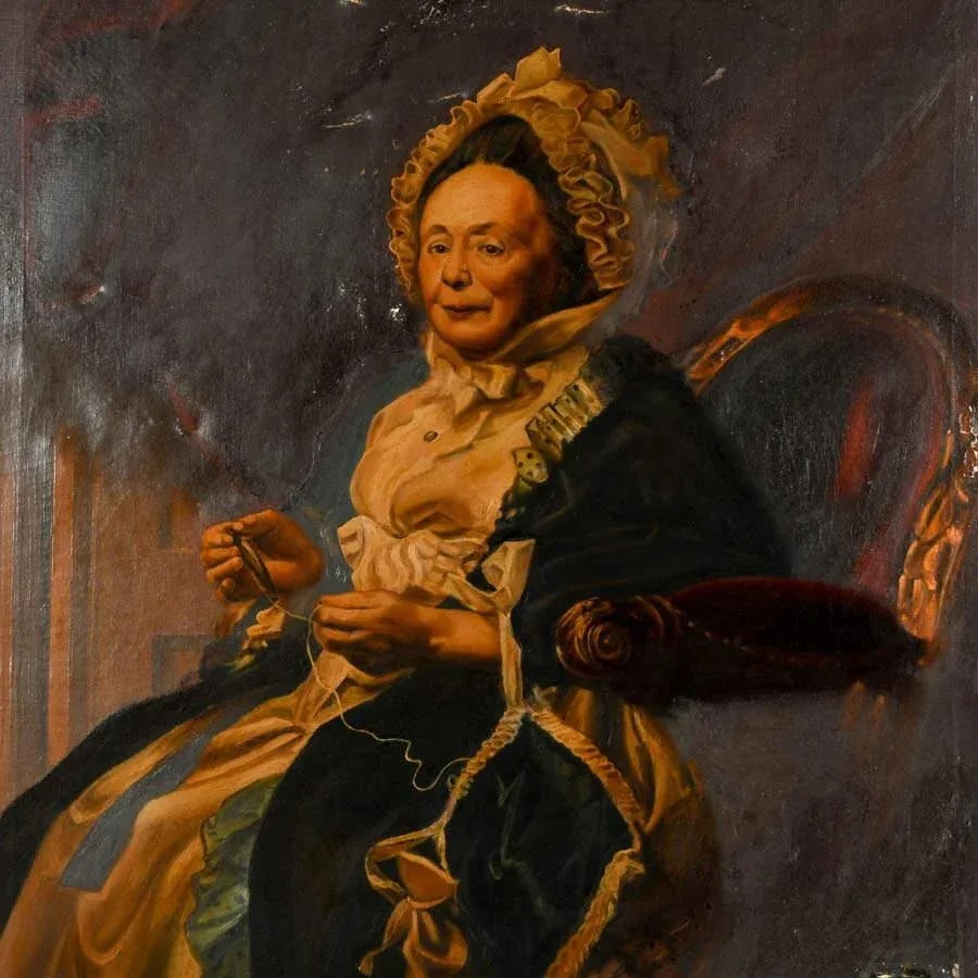 Early 20th Century Framed "Portrait of Mrs. Seymour Fort" After John Singleton Copley - 2