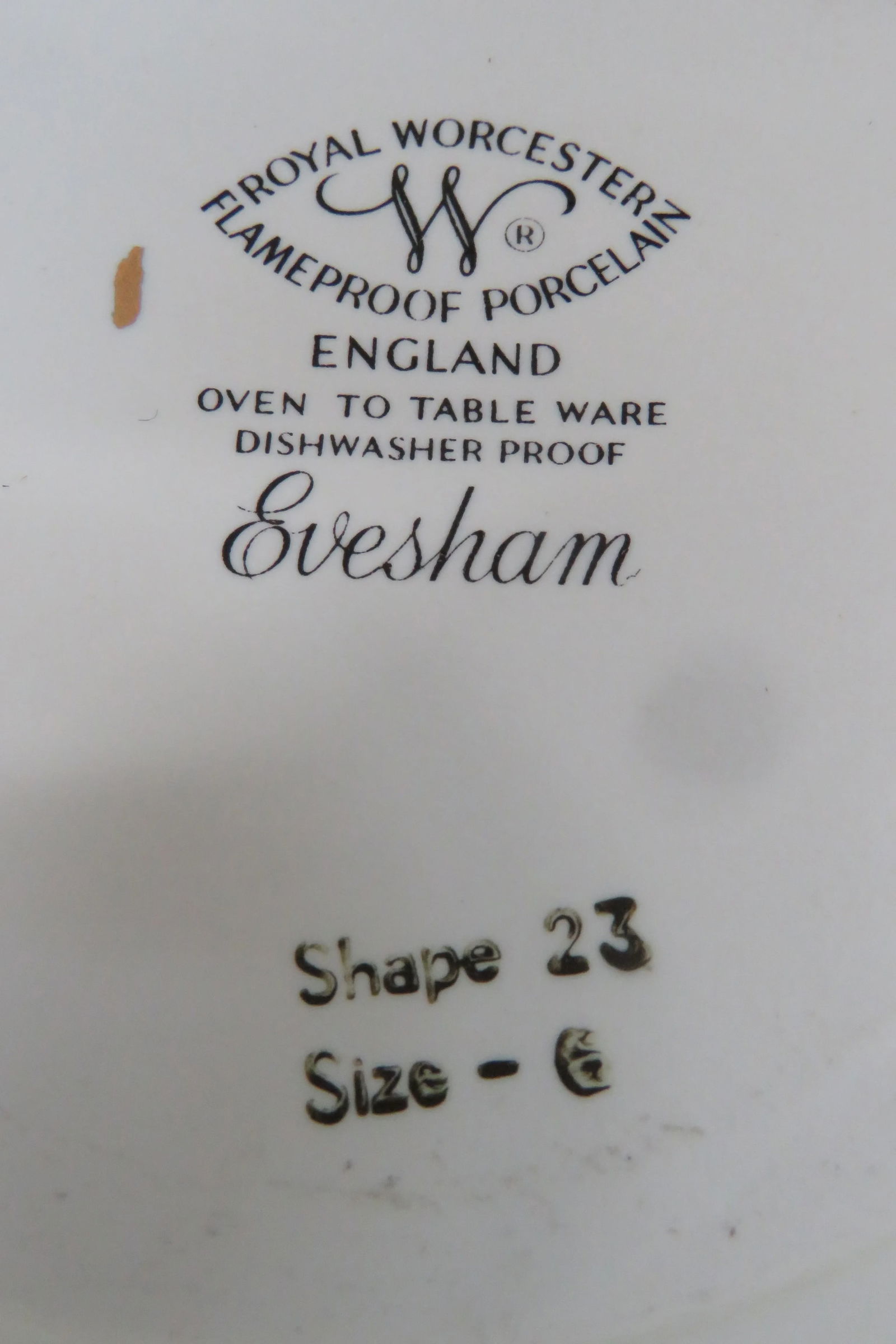 Royal Worcester Evesham Asparagus Wheat Gold Handles Porcelain Casserole With Lid 4449b - 5