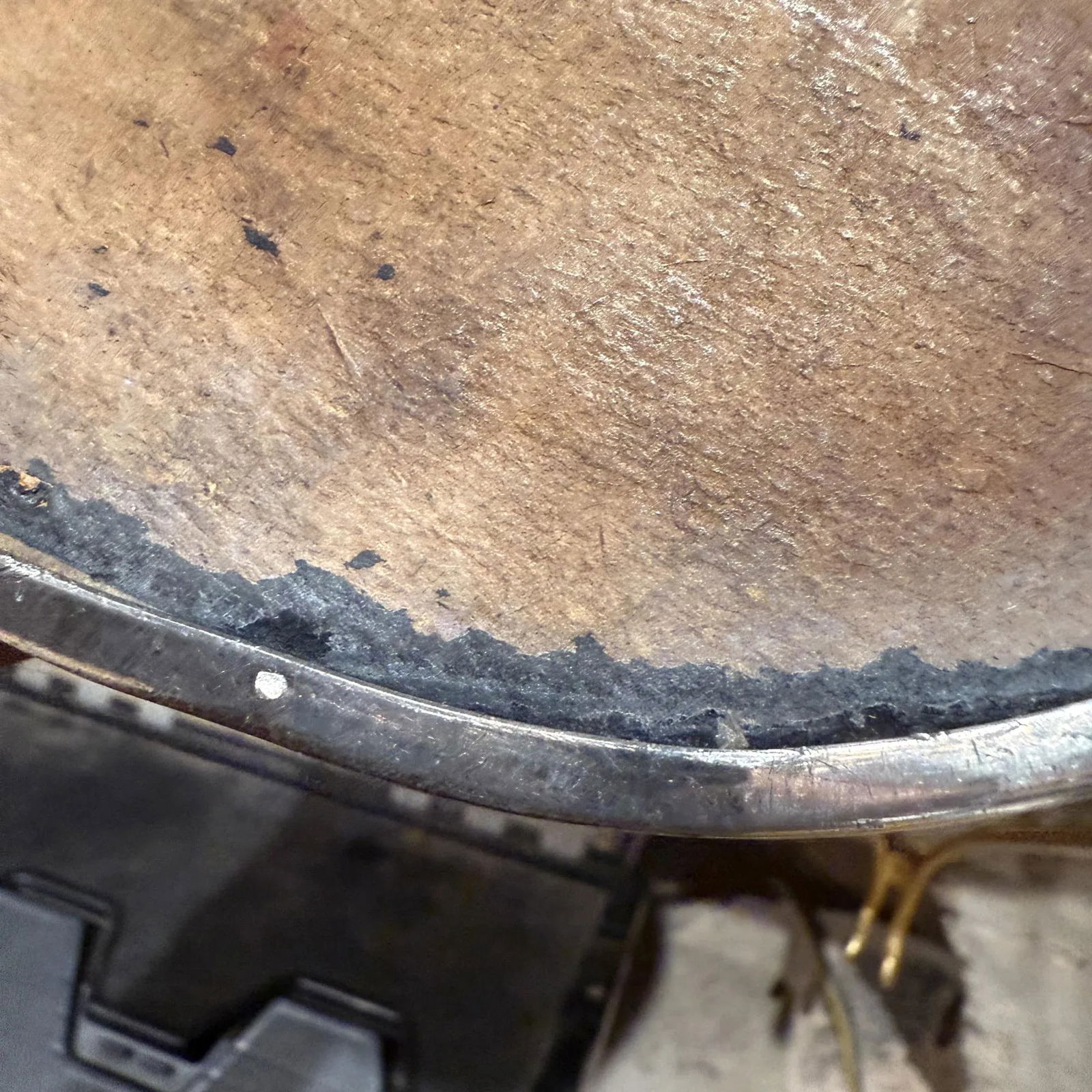 Vintage Antique Small Service Tray With Mirror - 10