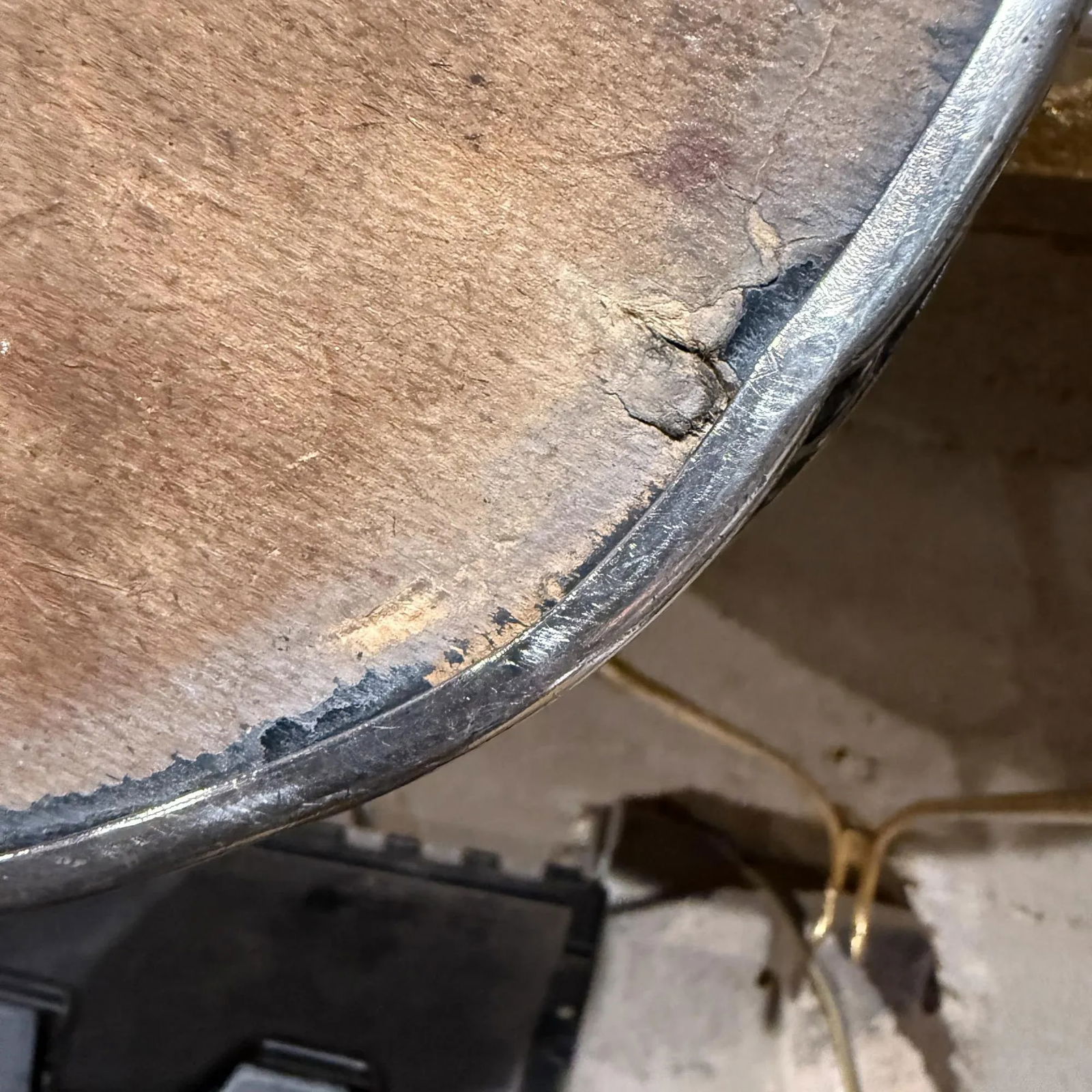 Vintage Antique Small Service Tray With Mirror - 11