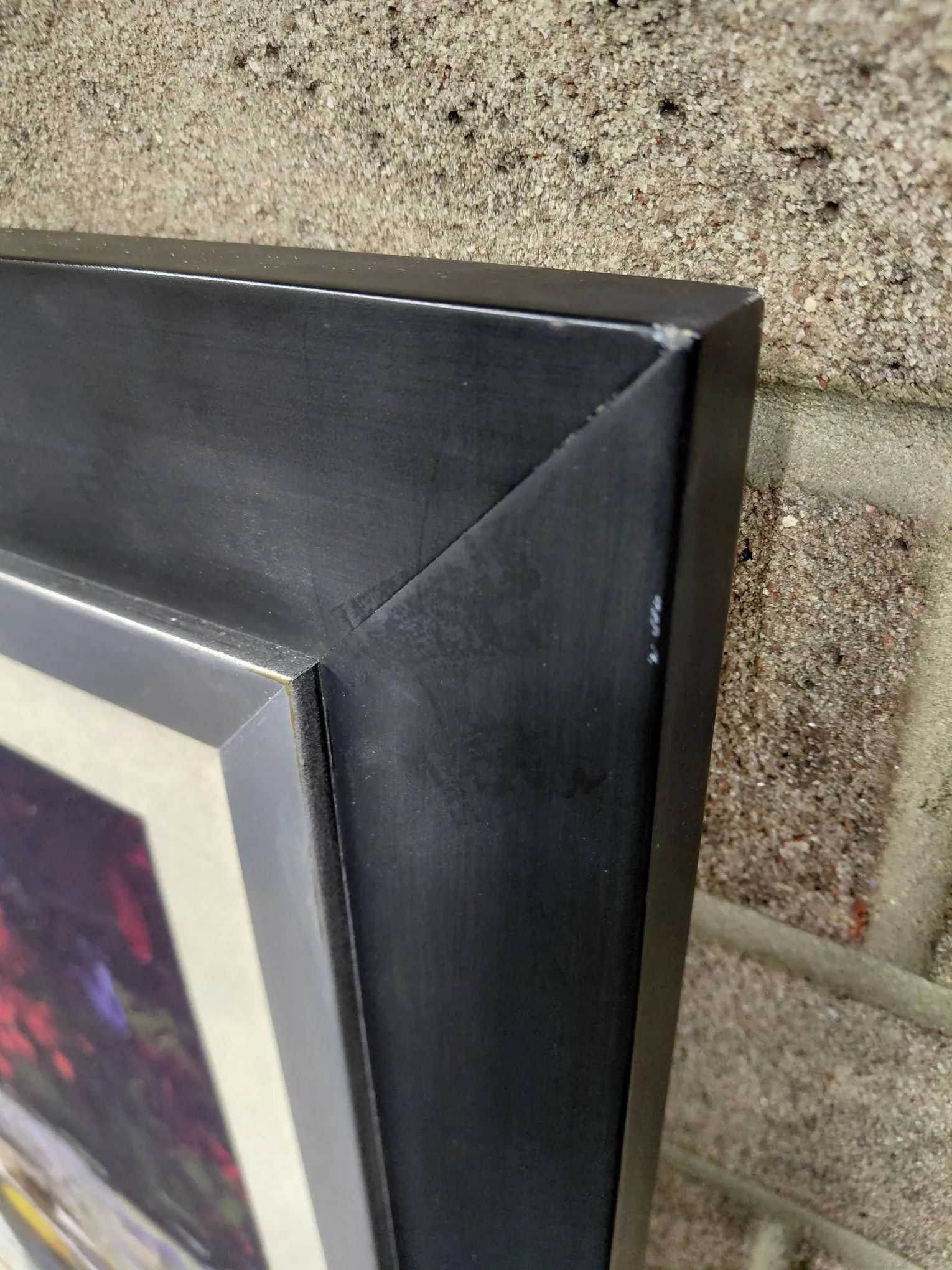 Framed Mira Still Life With Red Flowers and Lemons Print - 13