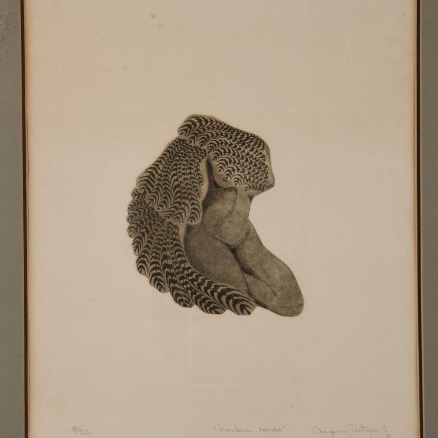 Framed Paper Print "Condor Man" Signed and Numbered - 2