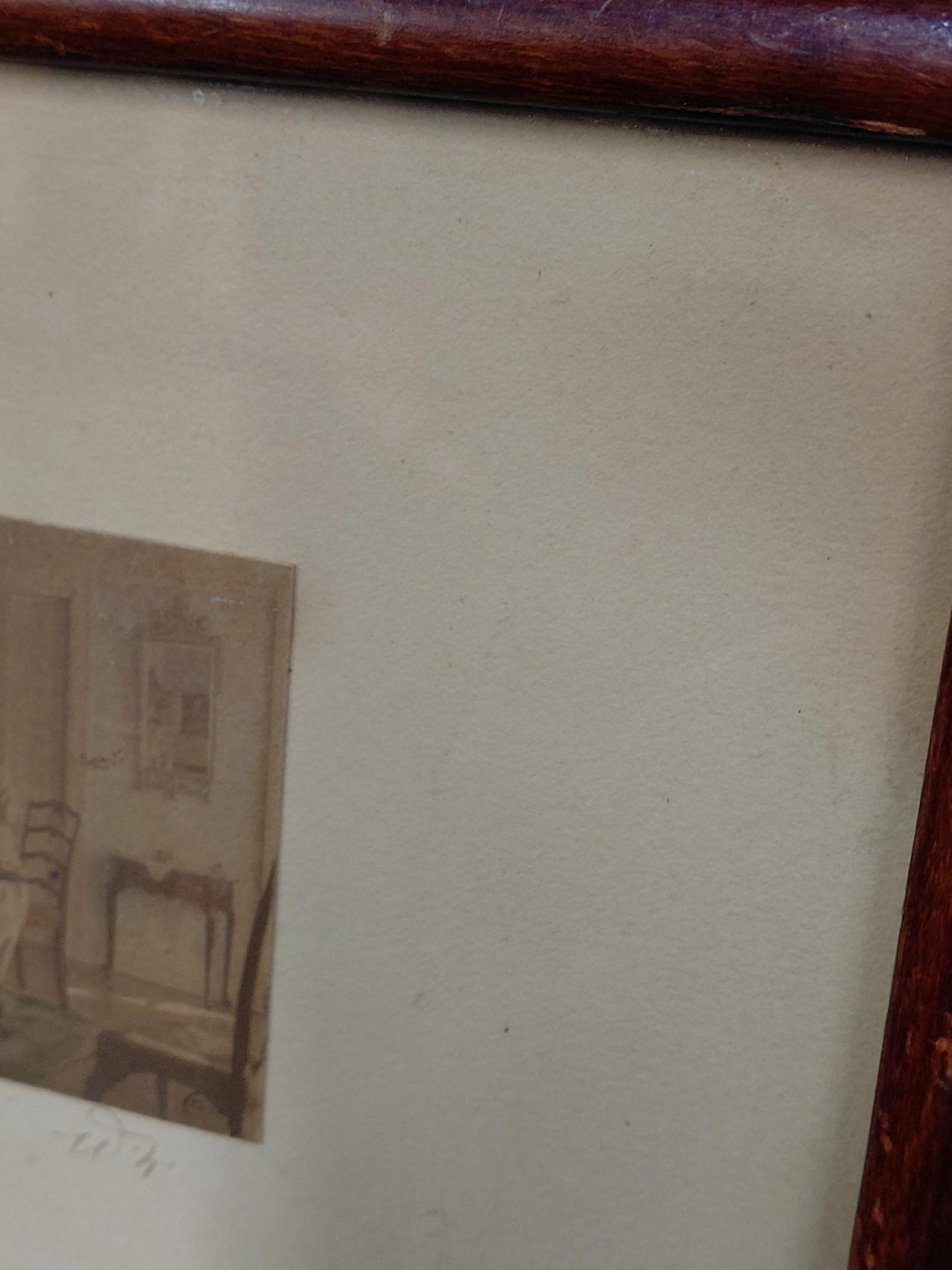 Framed Signed Wallace Nutting Hand-Colored Print - 6