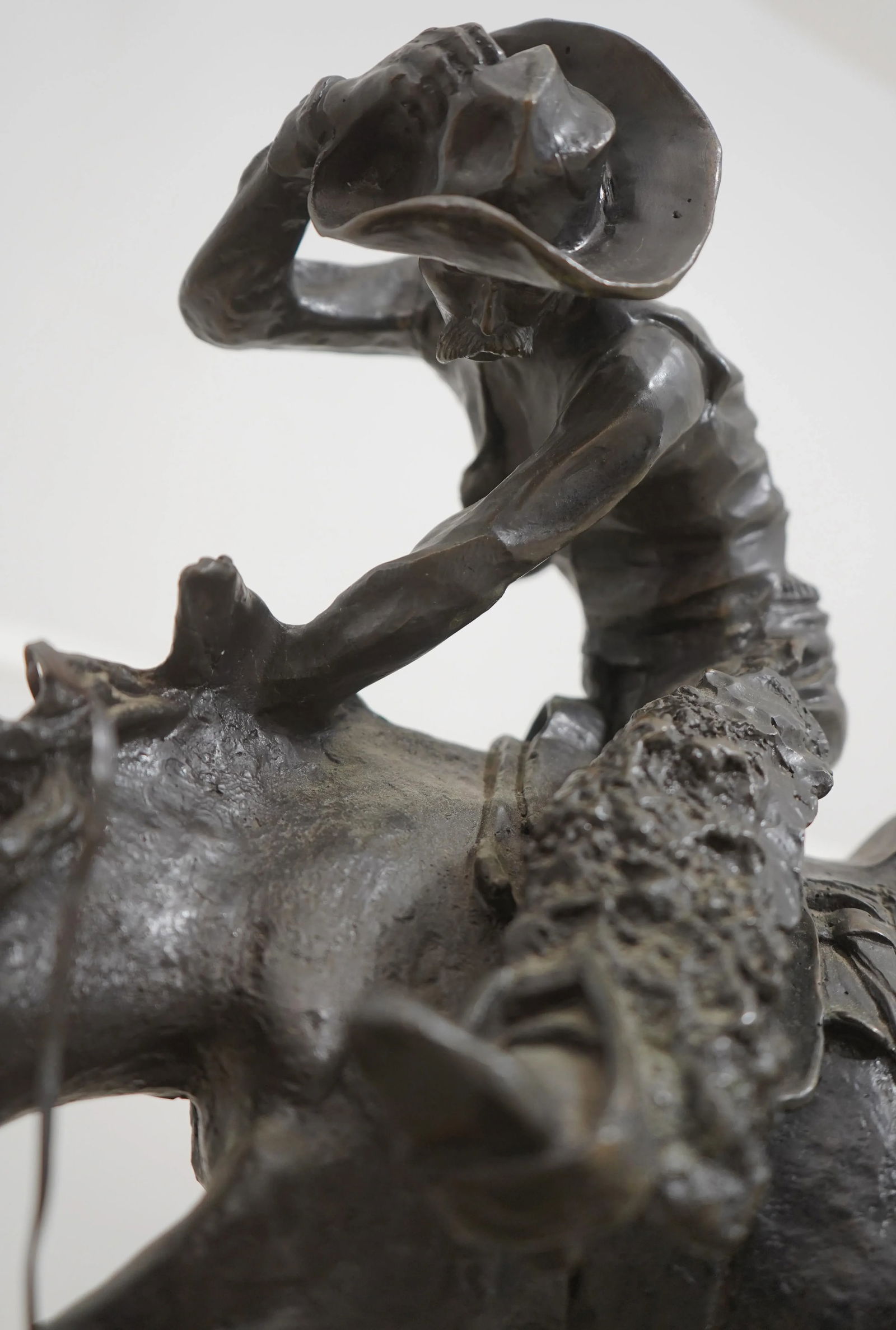 Frederic Reminton Rattlesnake Bronze Cowboy Sculpture - 11