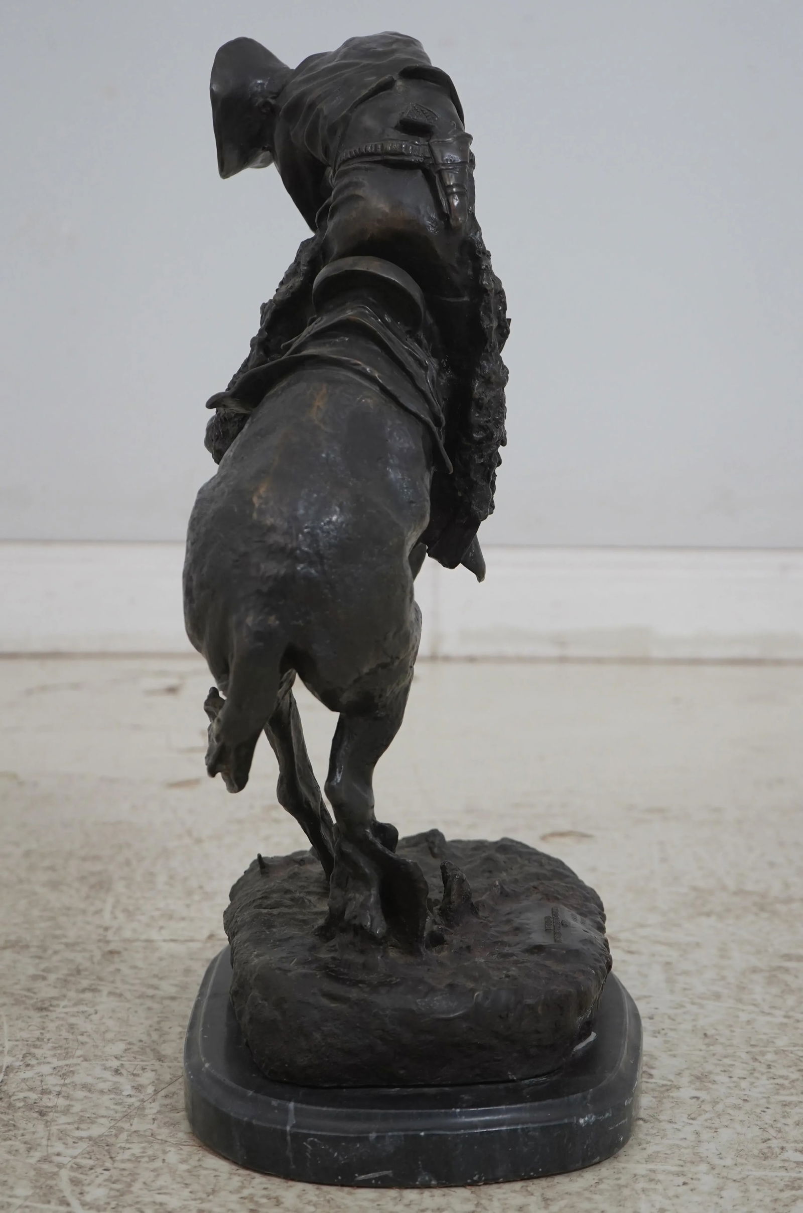 Frederic Reminton Rattlesnake Bronze Cowboy Sculpture - 12