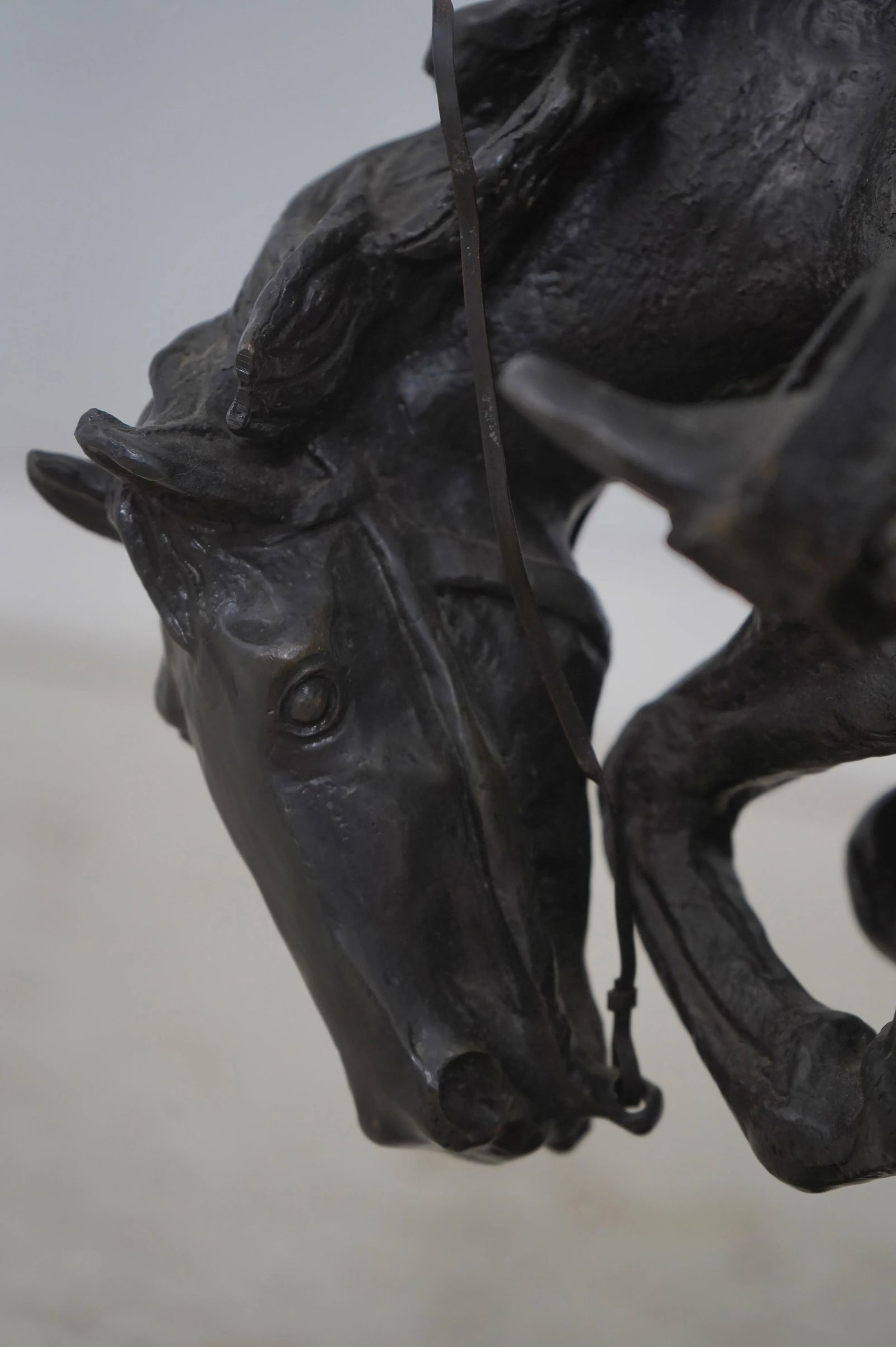 Frederic Reminton Rattlesnake Bronze Cowboy Sculpture - 5