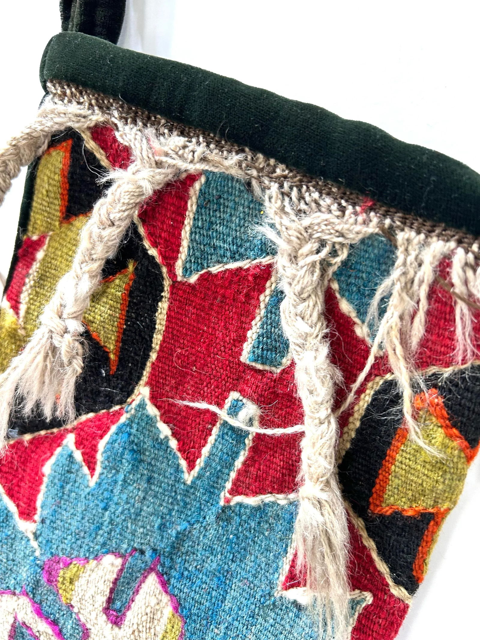 Turkish Kilim Rug Christmas Stockings - A Set of 2 - 3